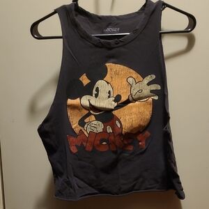 Disney Mickey Mouse Black Tank Top